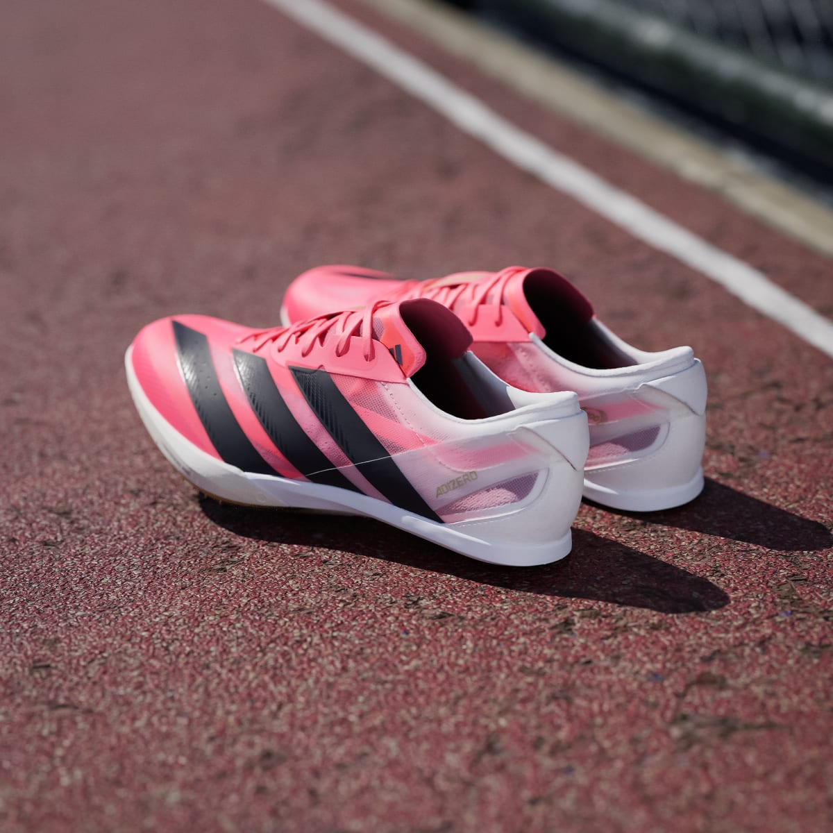 Adidas Men's ADIZERO FINESSE Shoes - Solar Turbo / Core Black / Gold Metallic - Image 6