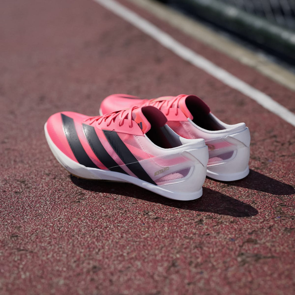 Adidas Women's ADIZERO FINESSE Shoes - Solar Turbo / Core Black / Gold Metallic - Image 6