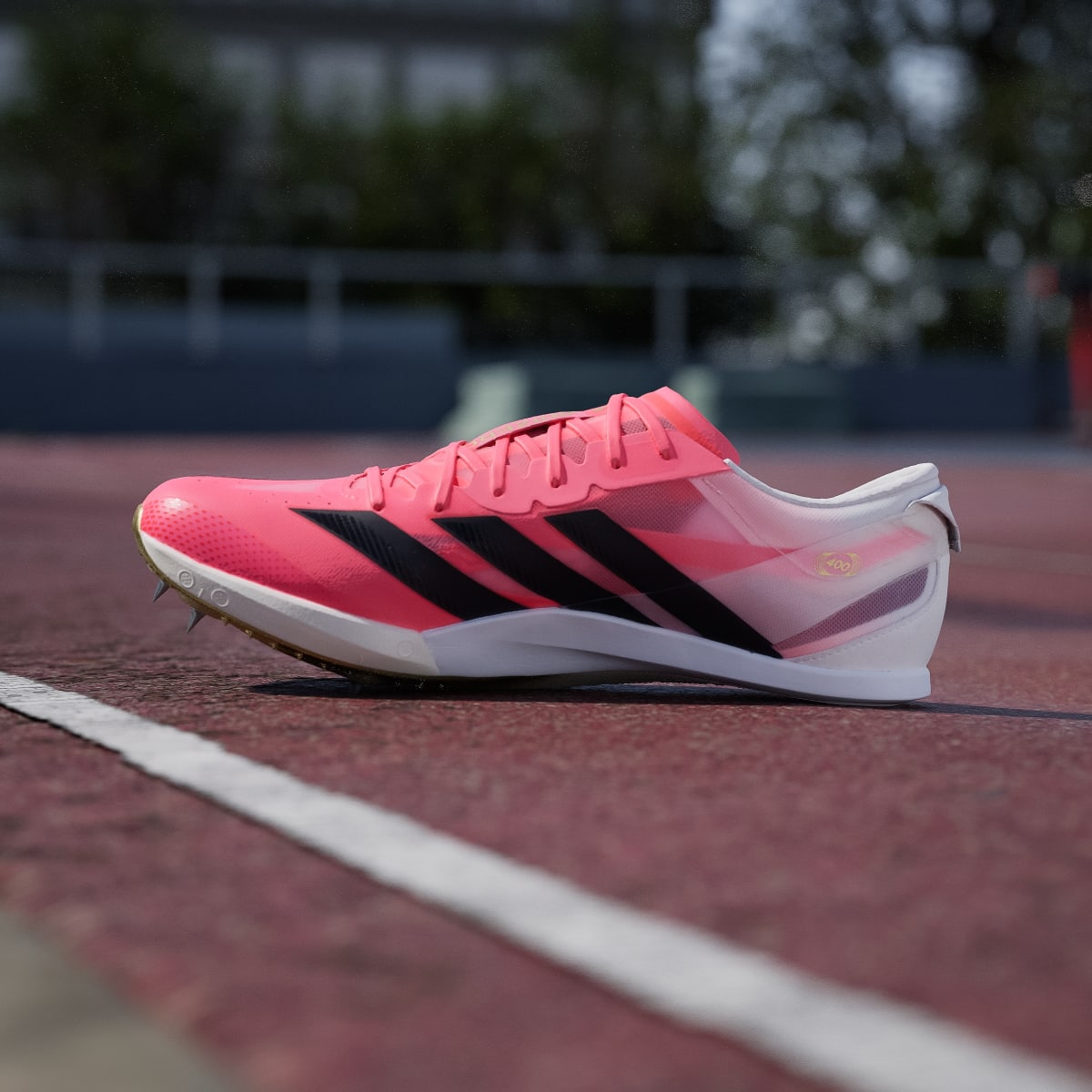 Adidas Women's ADIZERO FINESSE Shoes - Solar Turbo / Core Black / Gold Metallic - Image 7