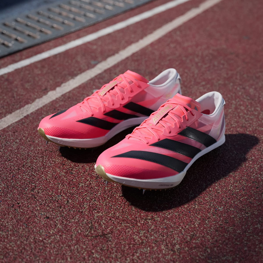 Adidas Women's ADIZERO FINESSE Shoes - Solar Turbo / Core Black / Gold Metallic - Image 8