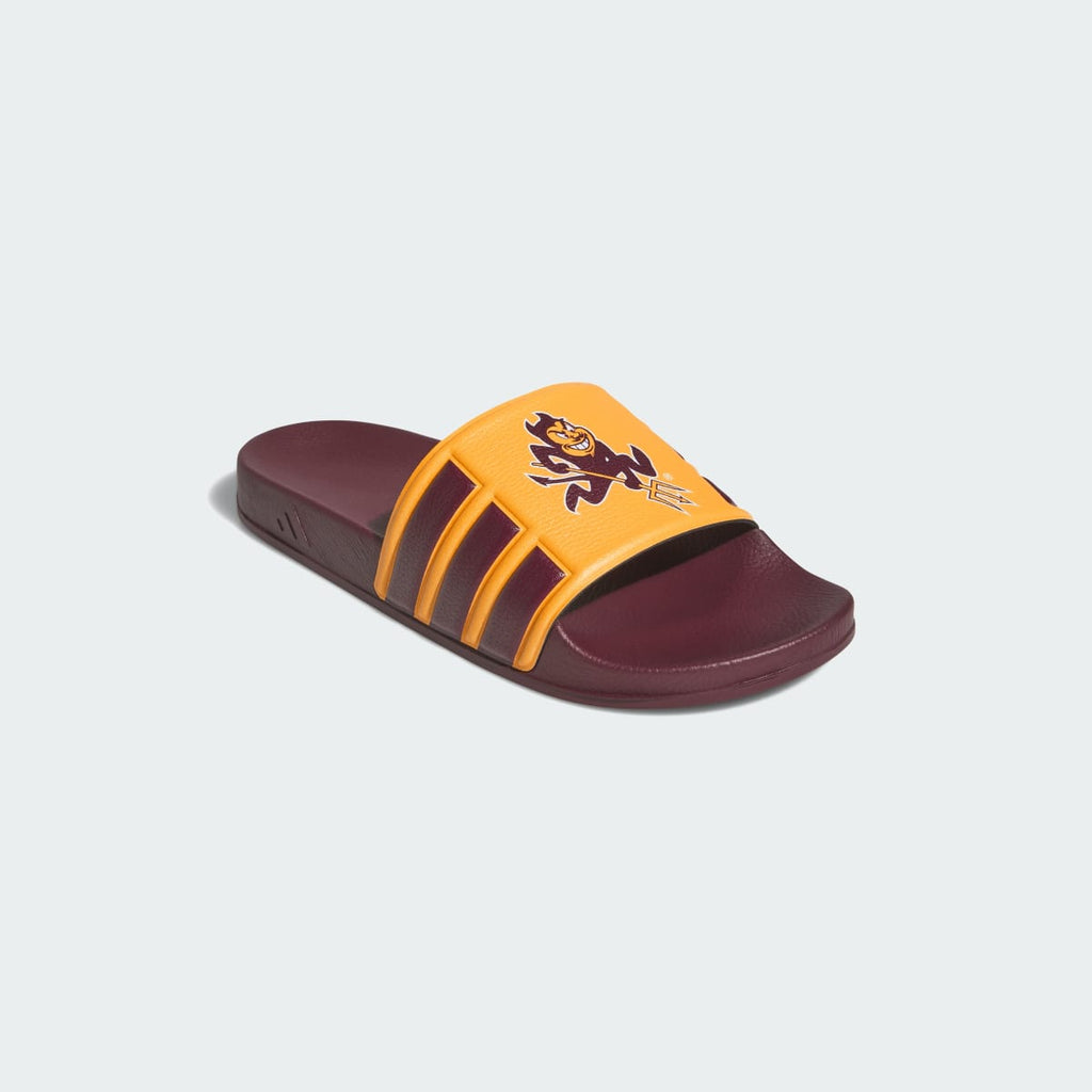 Adidas Men's ARIZONA STATE SUN DEVILS PERFORMANCE SLIDE - Team Colleg Gold / Team Maroon / Cloud White - Image 4