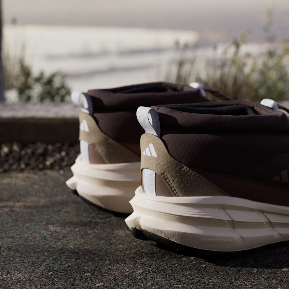 Adidas Women's ASTRASTAR BOOT SHOES - Aurora Coffee / Khaki Six / Wonder White - Image 4
