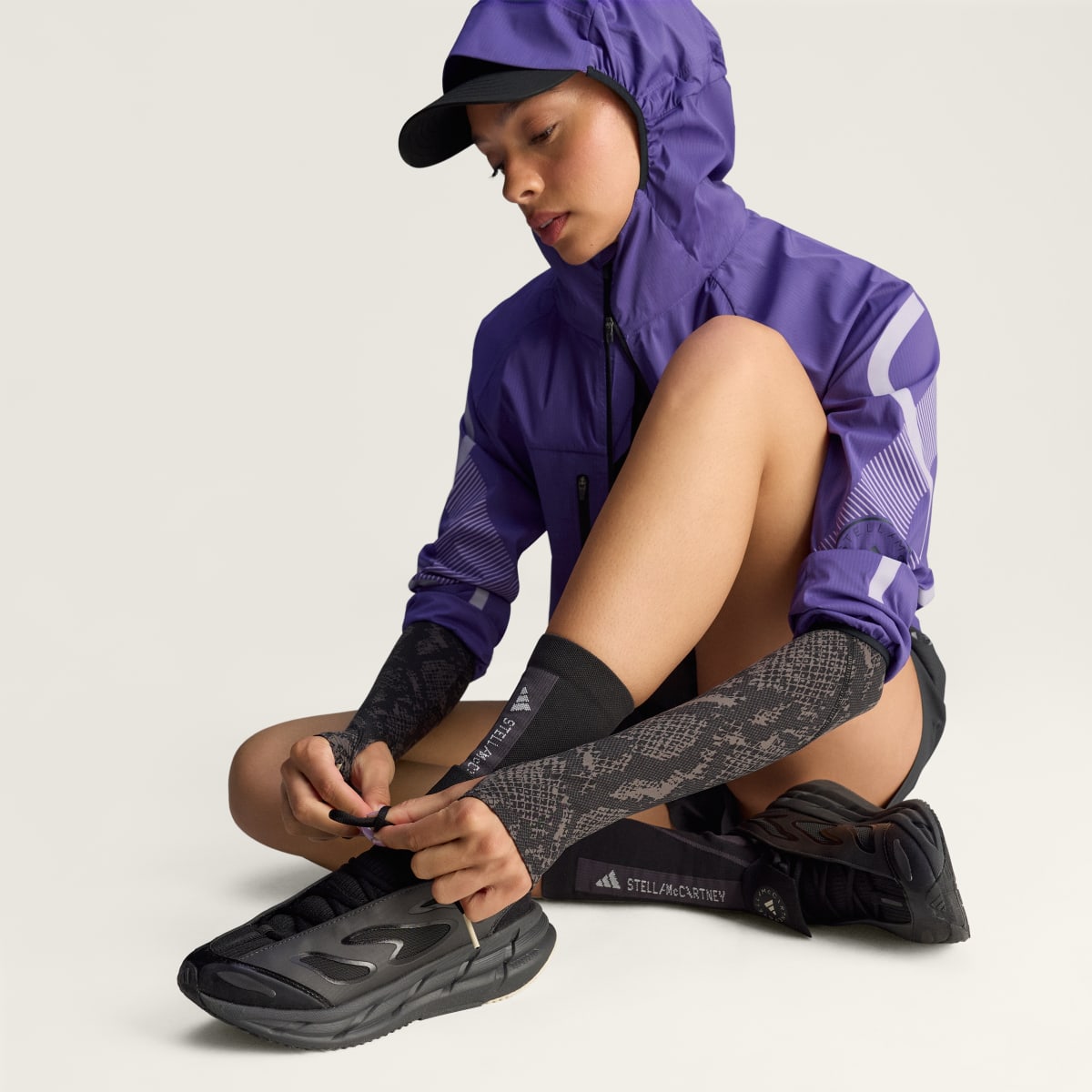 Adidas Women's Adidas By Stella McCartney Adistar - Core Black / Utility Black / Almond Milk-Smc - Image 9