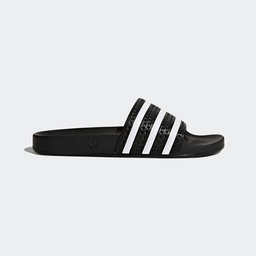 Adidas Men's Adilette Slides - Core Black / White / Core Black - Image 1