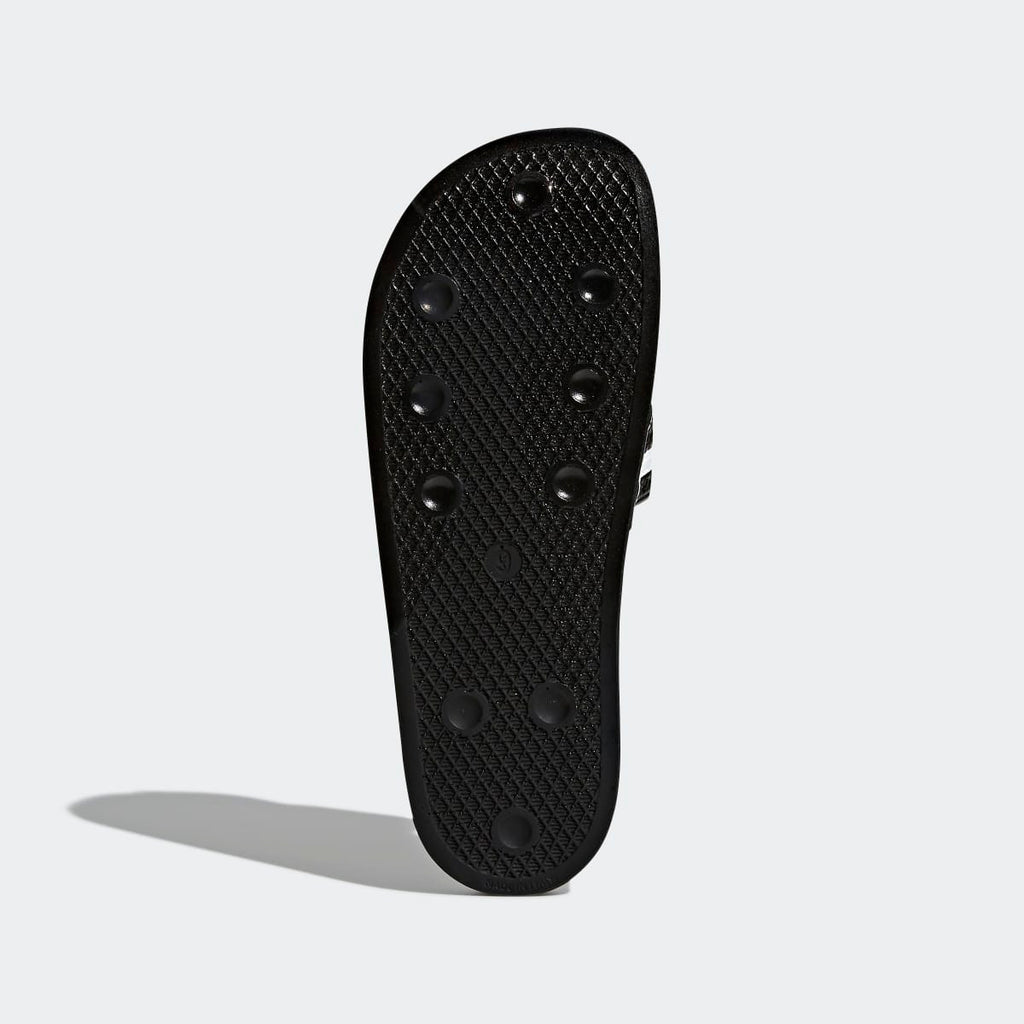 Adidas Men's Adilette Slides - Core Black / White / Core Black - Image 4