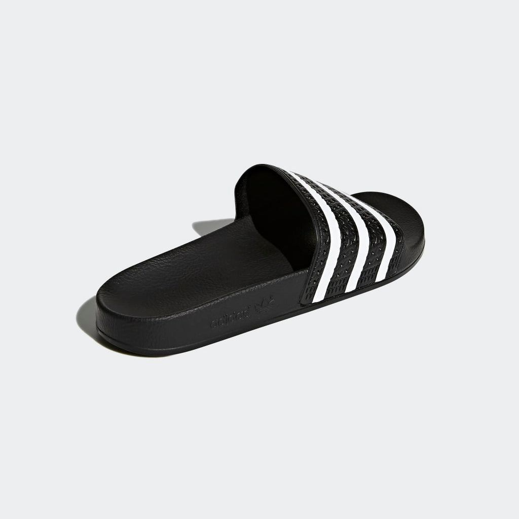 Adidas Men's Adilette Slides - Core Black / White / Core Black - Image 6