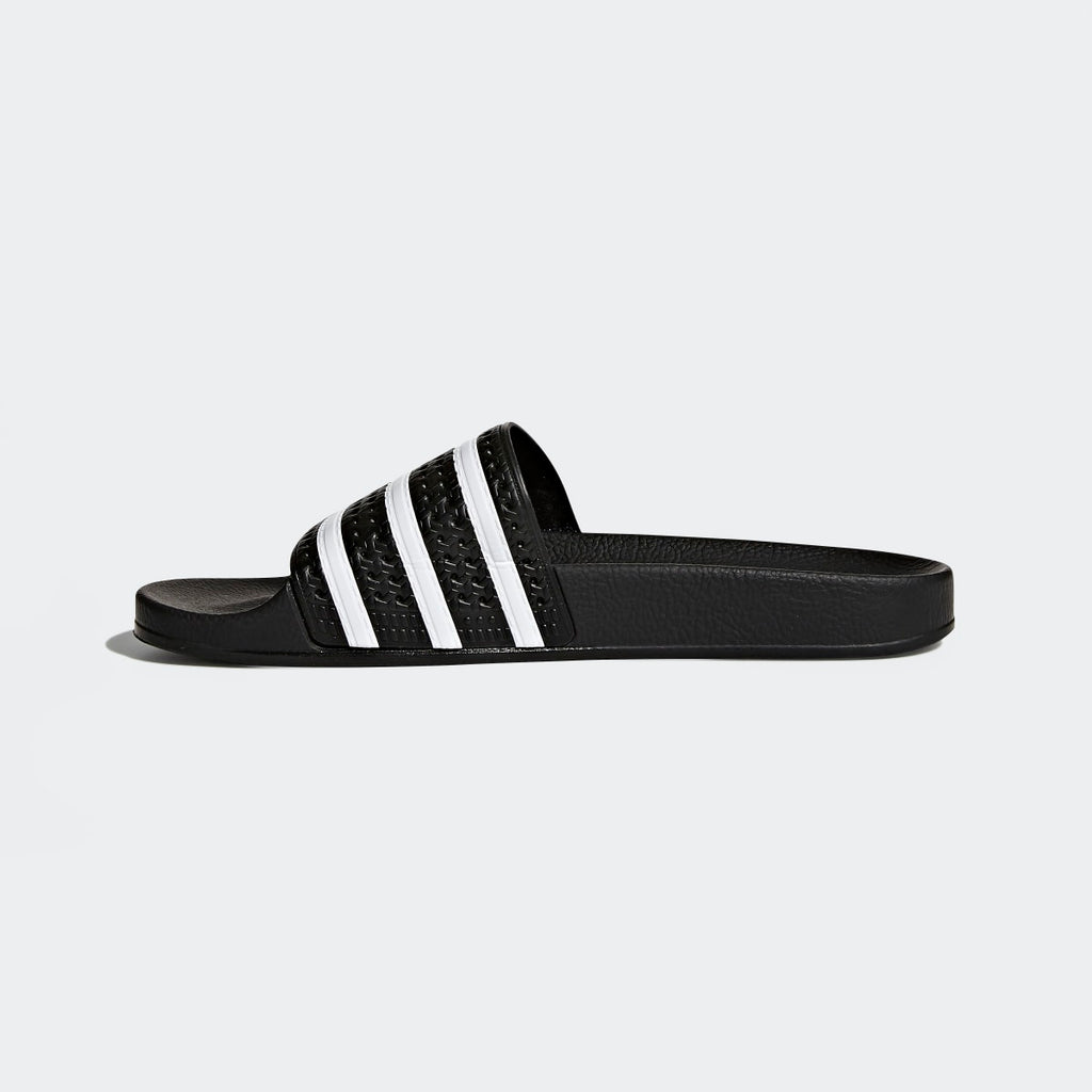 Adidas Men's Adilette Slides - Core Black / White / Core Black - Image 7