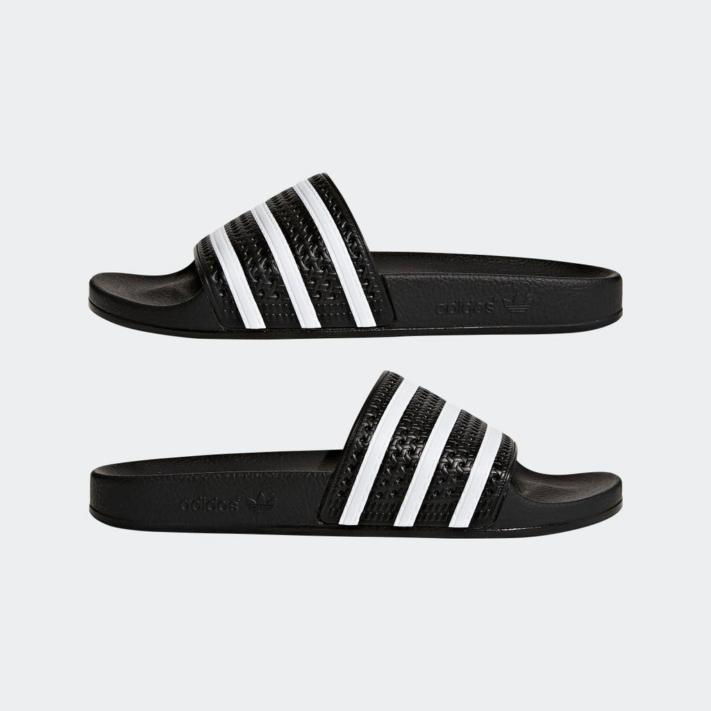 Adidas Men's Adilette Slides - Core Black / White / Core Black - Image 8