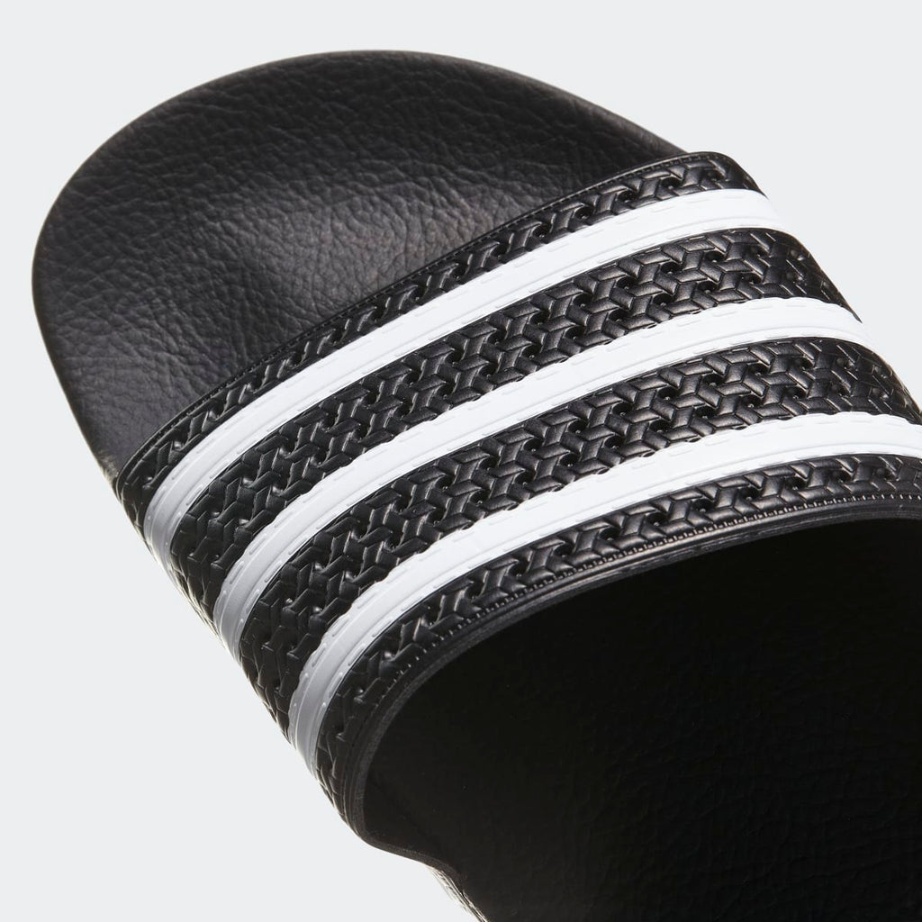 Adidas Men's Adilette Slides - Core Black / White / Core Black - Image 10