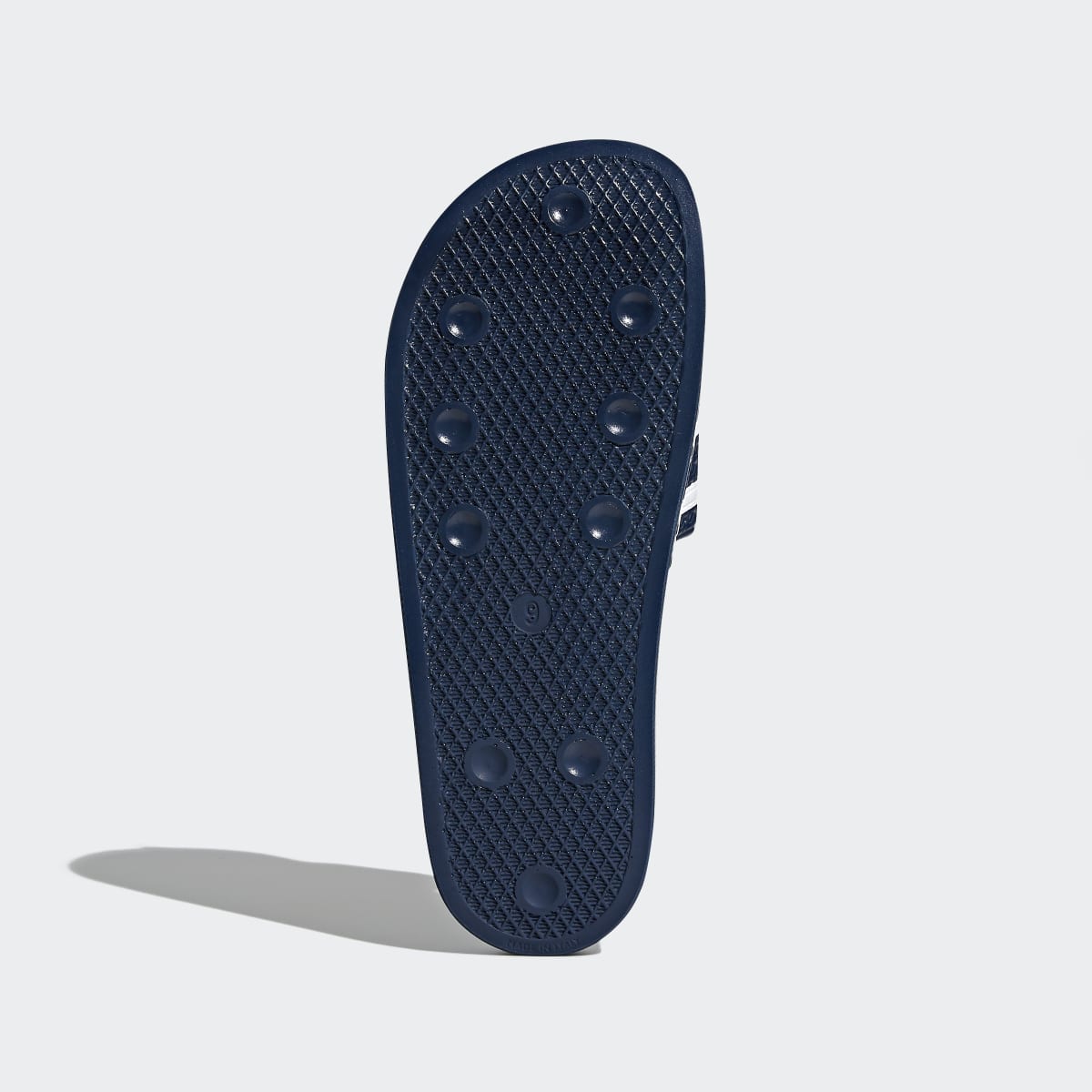 Adidas Men's Adilette Slides - Adi Blue / White / Adi Blue - Image 4