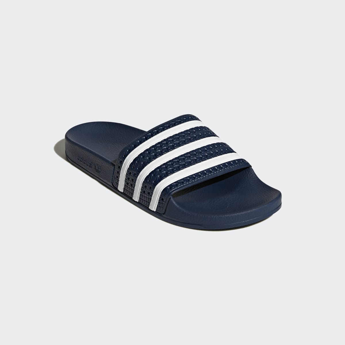 Adidas Men's Adilette Slides - Adi Blue / White / Adi Blue - Image 5