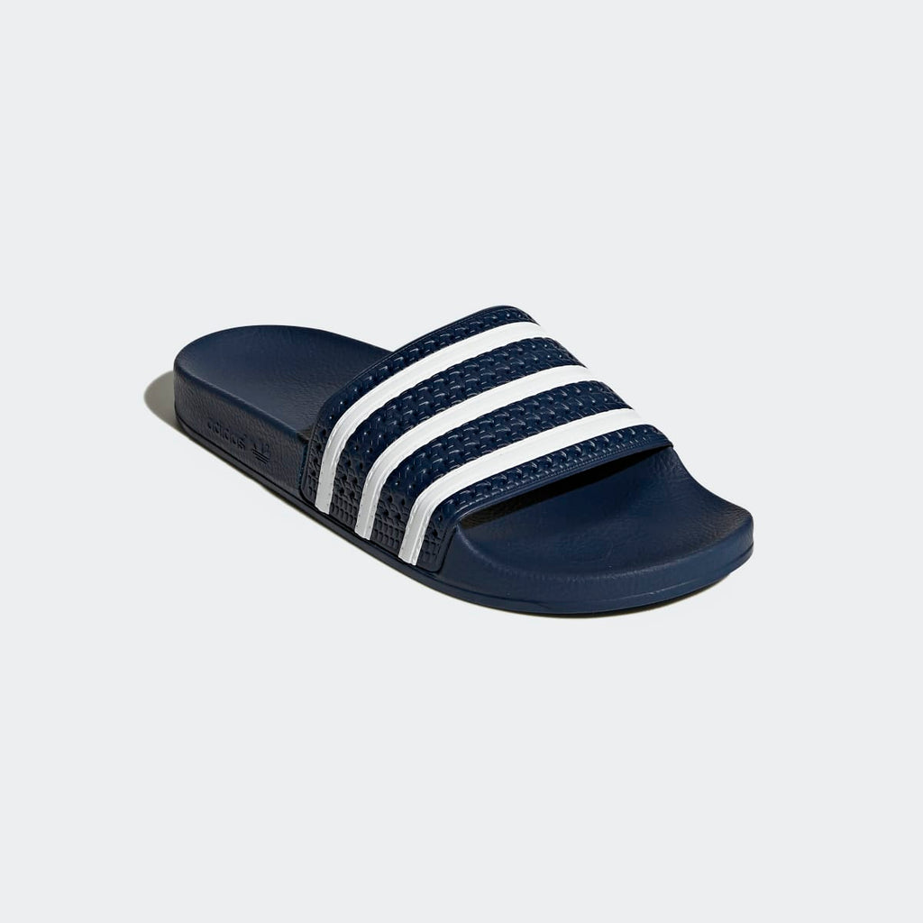 Adidas Women's Adilette Slides - Adi Blue / White / Adi Blue - Image 5
