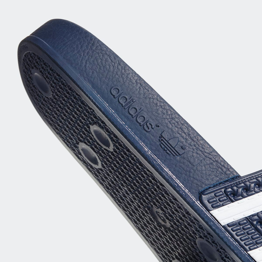 Adidas Men's Adilette Slides - Adi Blue / White / Adi Blue - Image 9