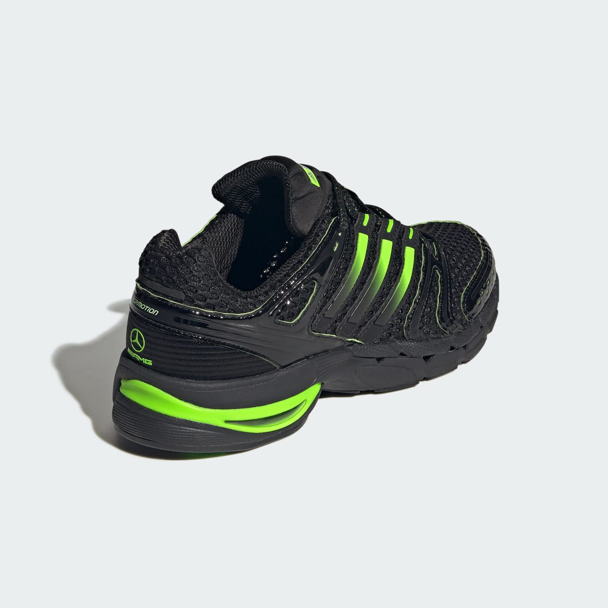 Adidas Men's Adistar Control 5 Mercedes - AMG Petronas F1 Team Shoes - Core Black / Solar Green / Purple Rush - Image 5