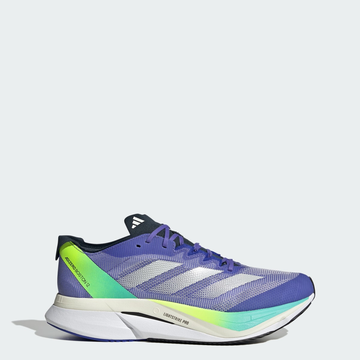 Adidas Men's Adizero Boston 12 Shoes - Cobalt Blue / Zero Metalic / Lucid Blue - Image 1