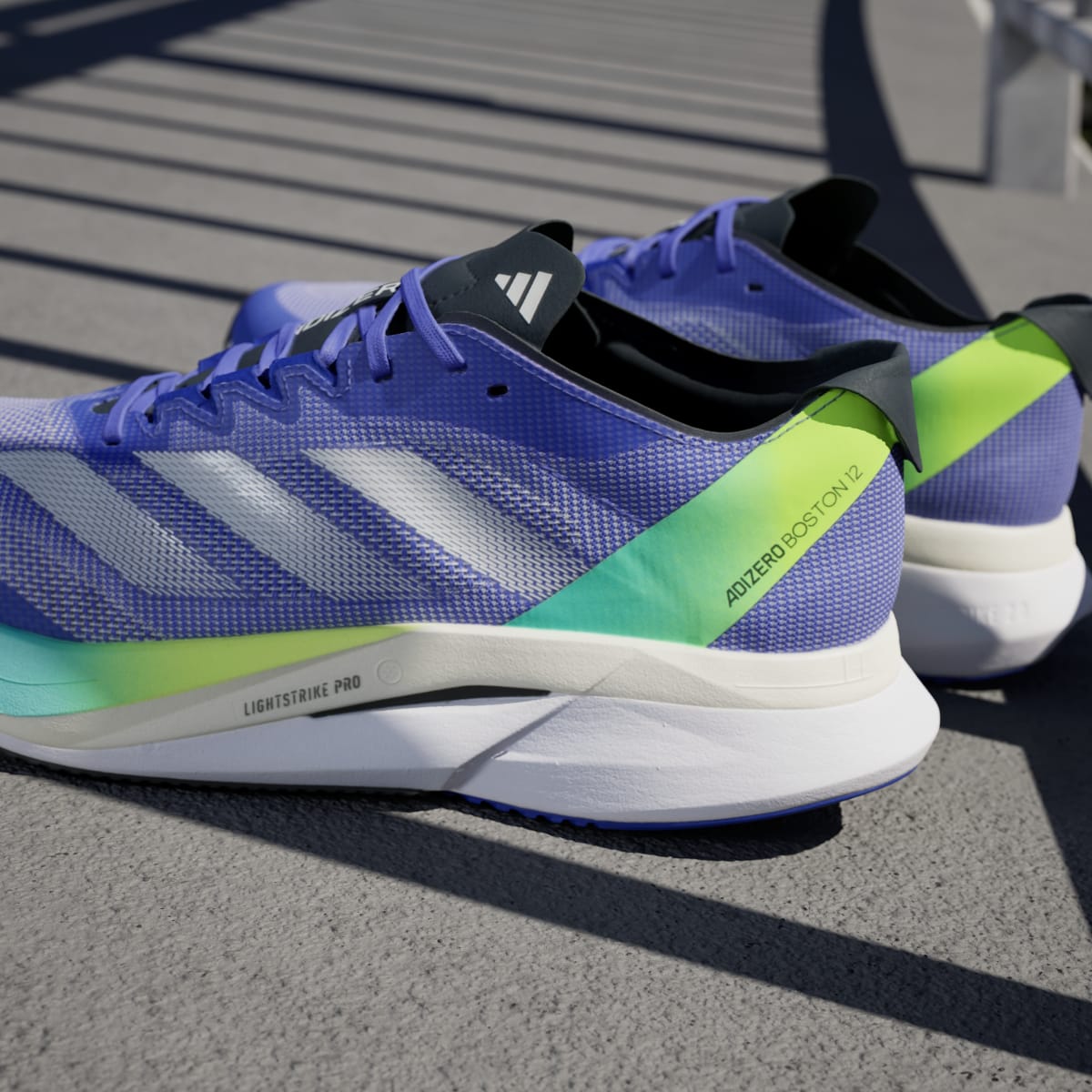 Adidas Men's Adizero Boston 12 Shoes - Cobalt Blue / Zero Metalic / Lucid Blue - Image 10