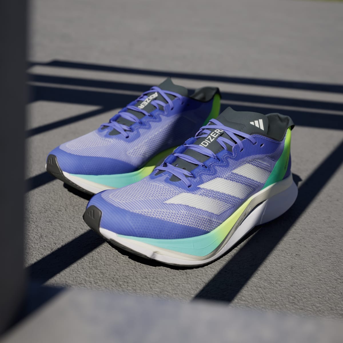 Adidas Men's Adizero Boston 12 Shoes - Cobalt Blue / Zero Metalic / Lucid Blue - Image 8