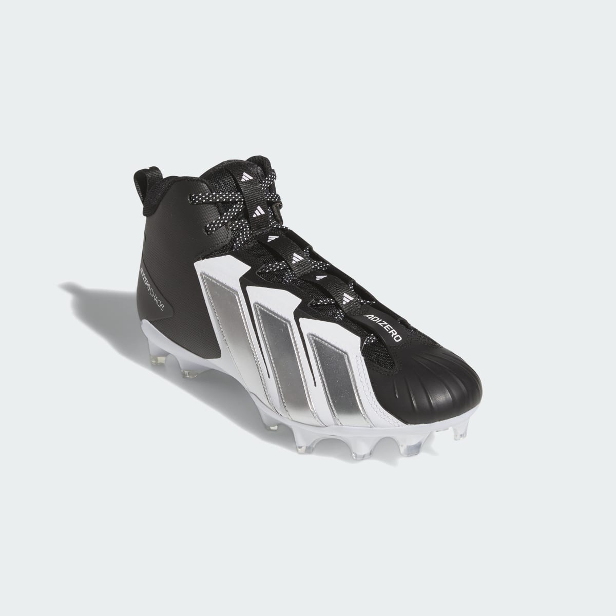 Adidas Men's Adizero Chaos II Football Lineman Cleats - Core Black / Silver Metallic / Core Black - Image 4
