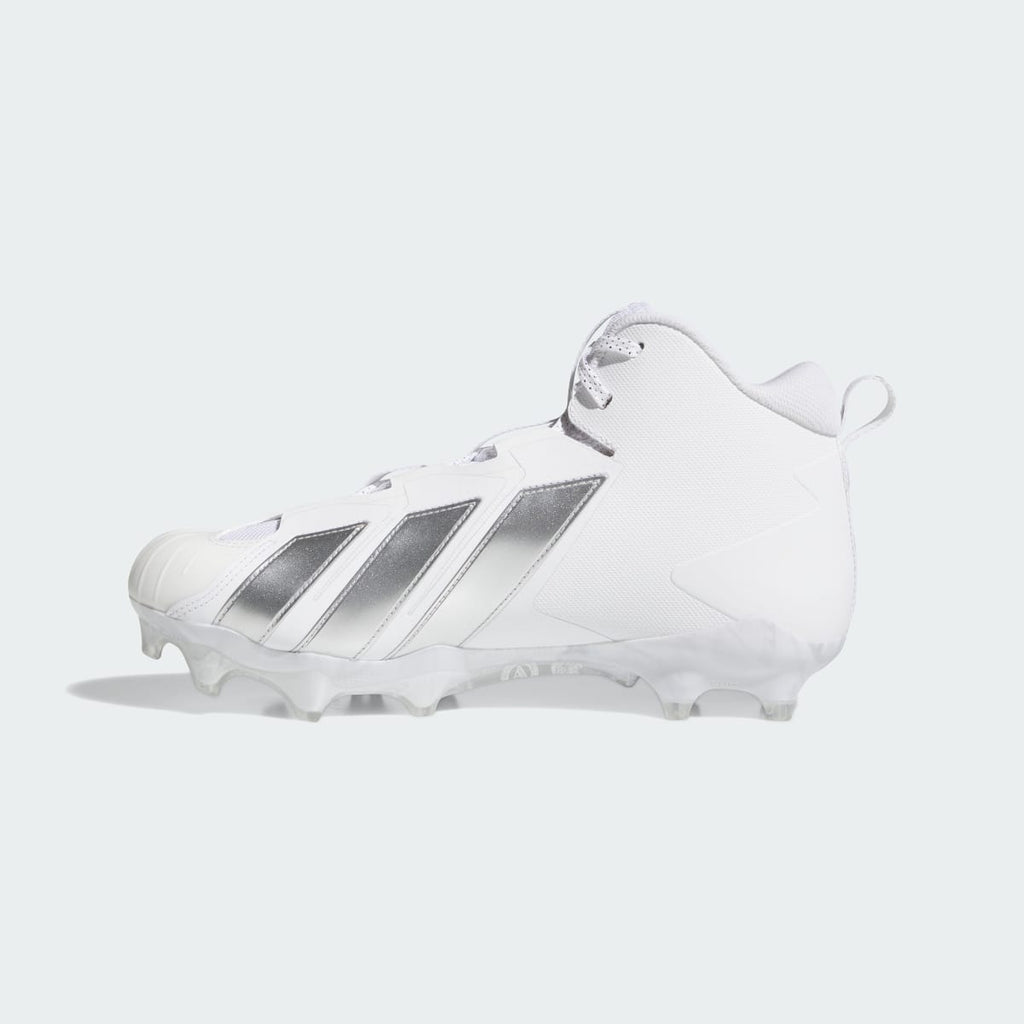 Adidas Women's Adizero Chaos II SMU Football Lineman Cleats - Cloud White / Silver Metallic / Cloud White - Image 6