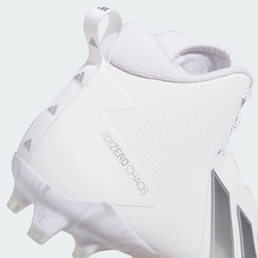 Adidas Women's Adizero Chaos II SMU Football Lineman Cleats - Cloud White / Silver Metallic / Cloud White - Image 7