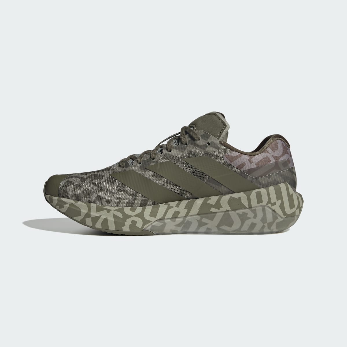 Adidas Men's Adizero Dropset Pro Training Shoes - Olive Strata / Olive Strata / Silver Pebble - Image 6