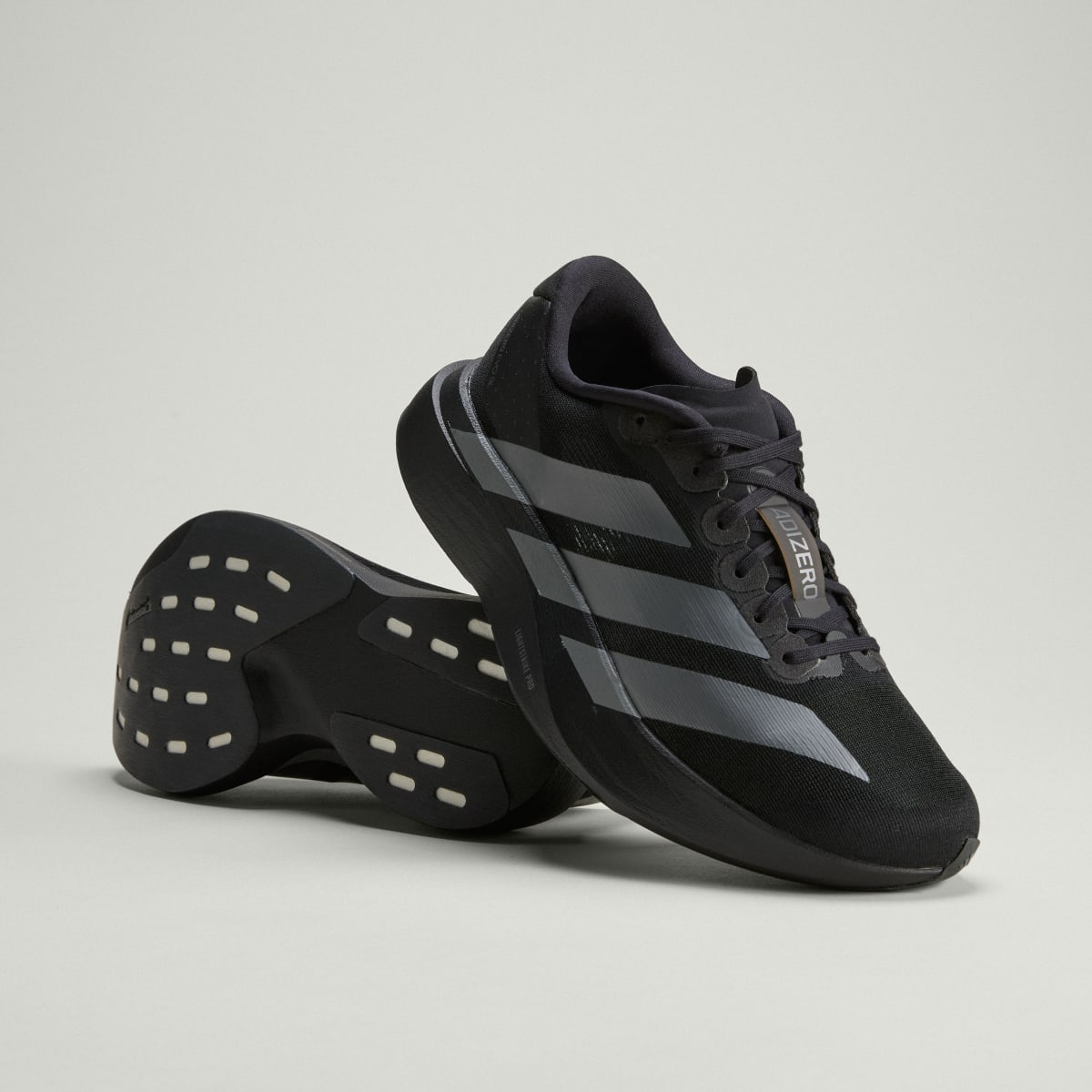Adidas Women's Adizero EVO SL Shoes - Core Black / Iron Metallic / Core Black - Image 1