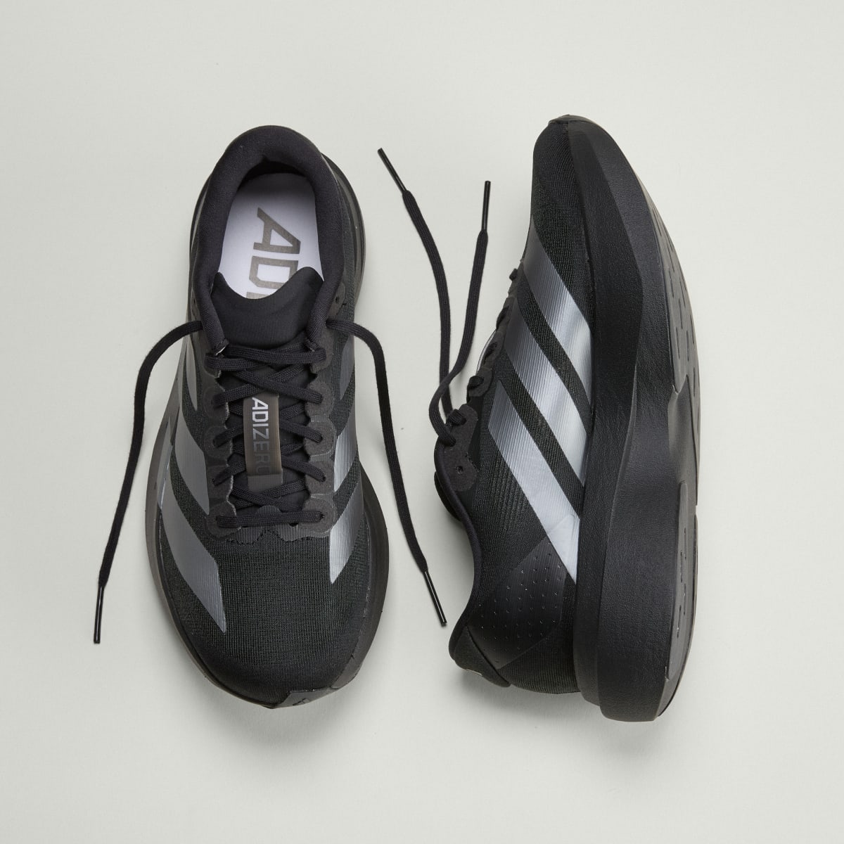 Adidas Women's Adizero EVO SL Shoes - Core Black / Iron Metallic / Core Black - Image 5