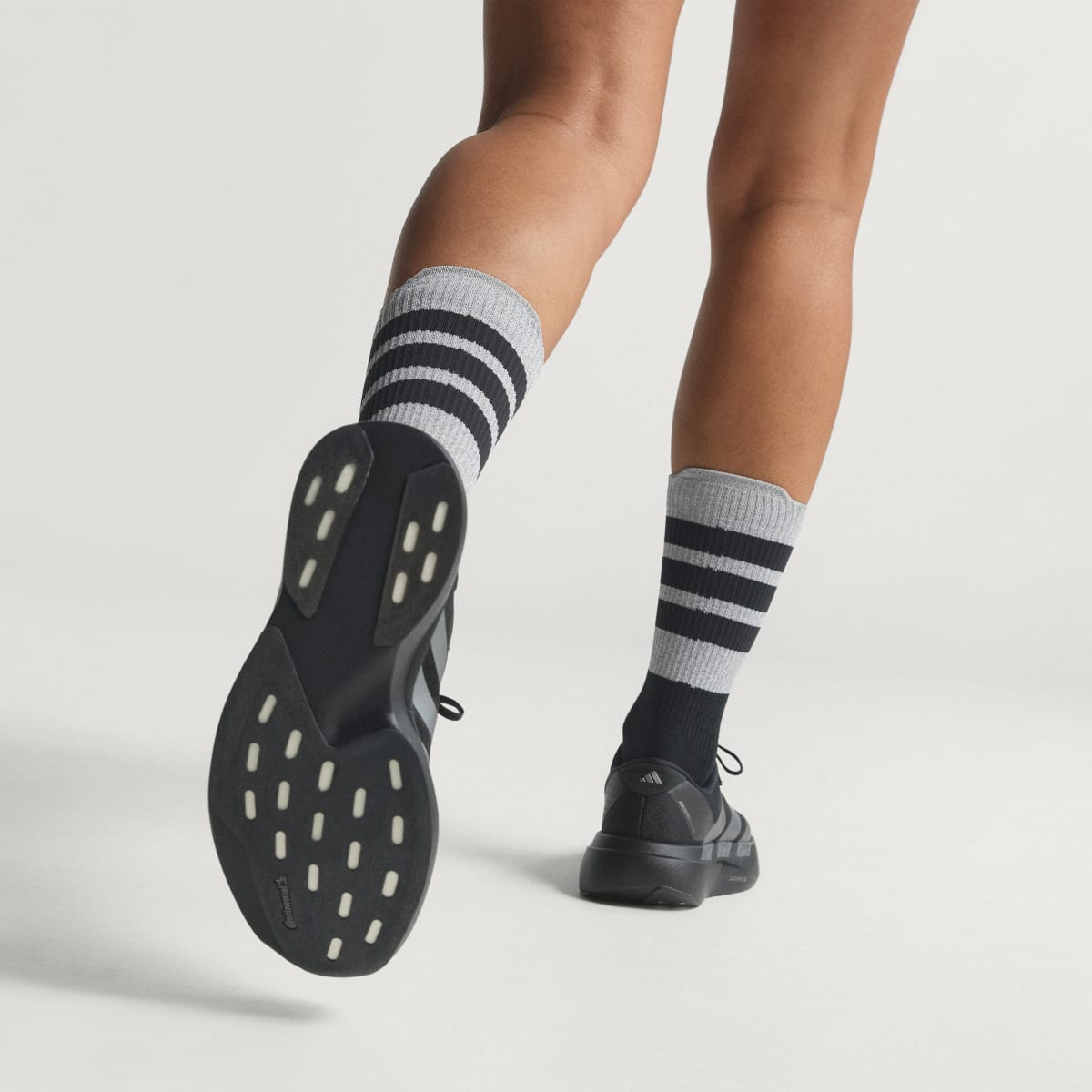 Adidas Women's Adizero EVO SL Shoes - Core Black / Iron Metallic / Core Black - Image 8
