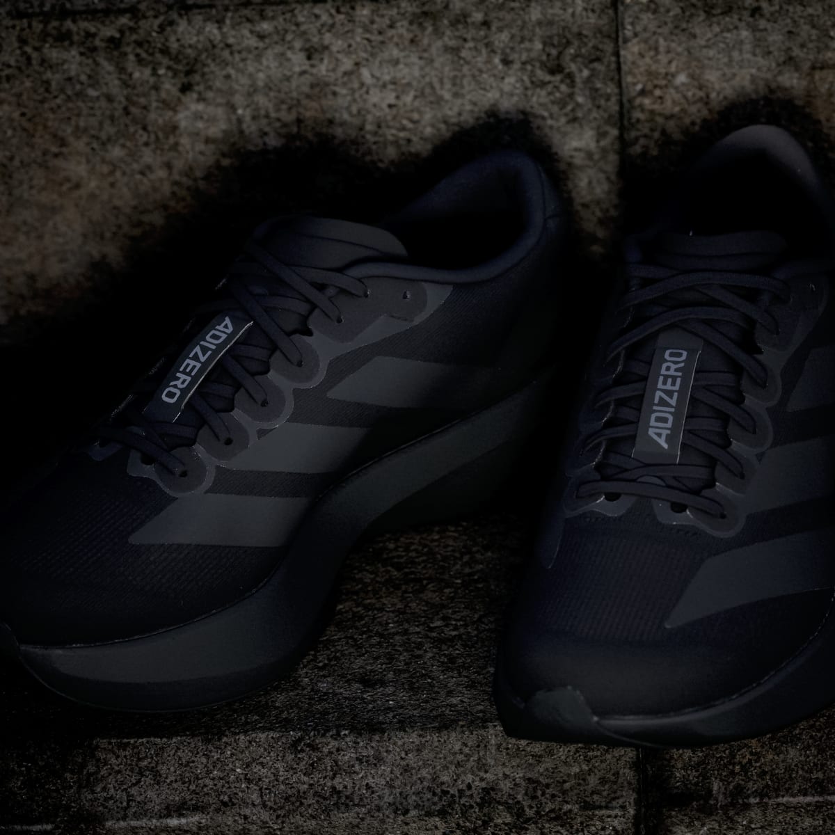 Adidas Men's Adizero EVO SL Shoes - Core Black / Core Black / Iron Metallic - Image 9