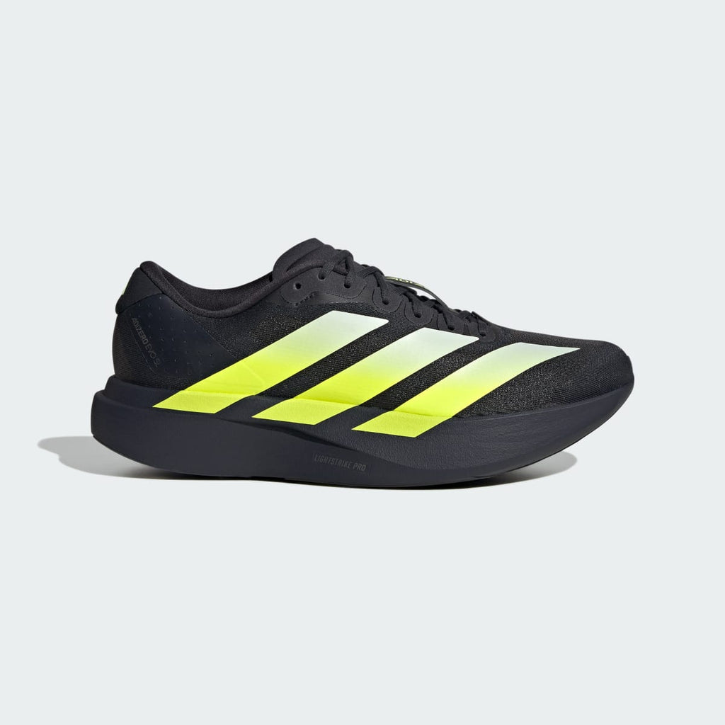 Adidas Men's Adizero EVO SL Shoes - Night Grey / Solar Yellow / Grey One - Image 1