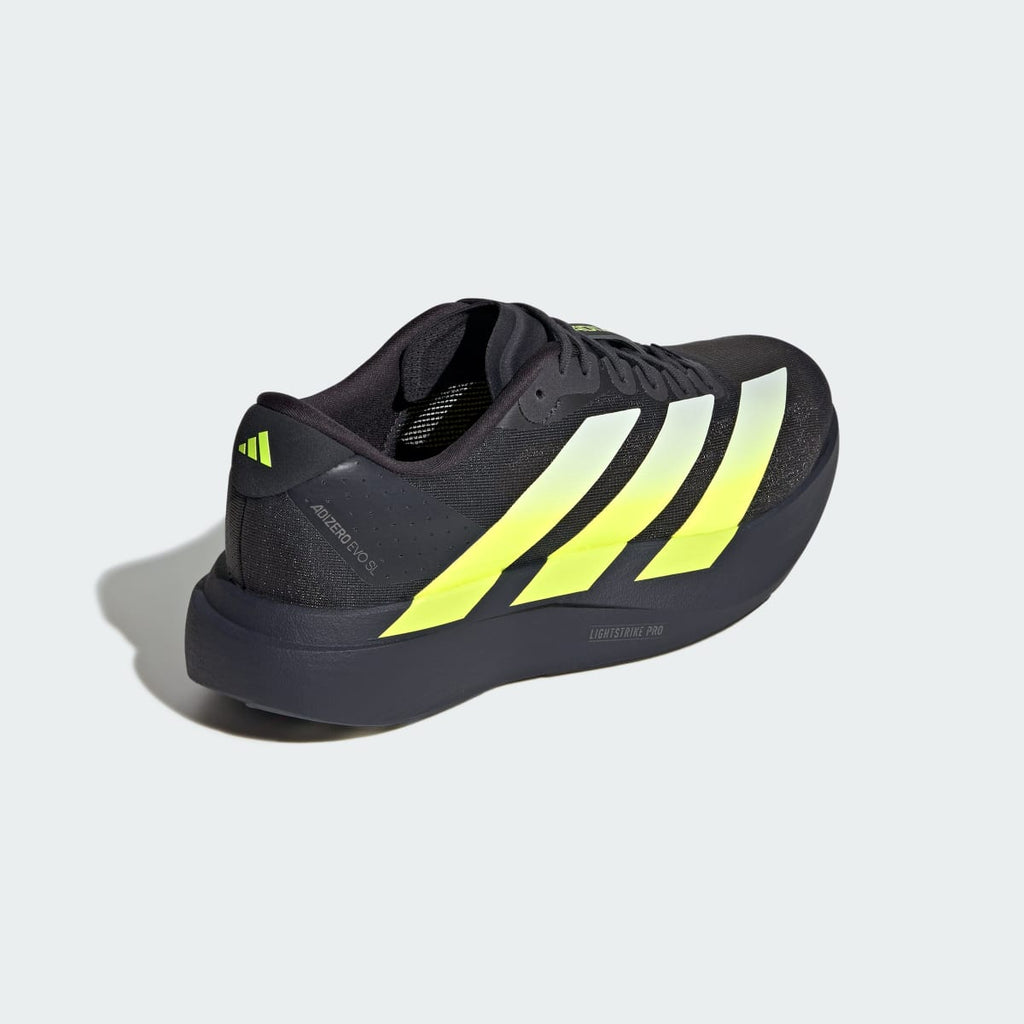 Adidas Men's Adizero EVO SL Shoes - Night Grey / Solar Yellow / Grey One - Image 5