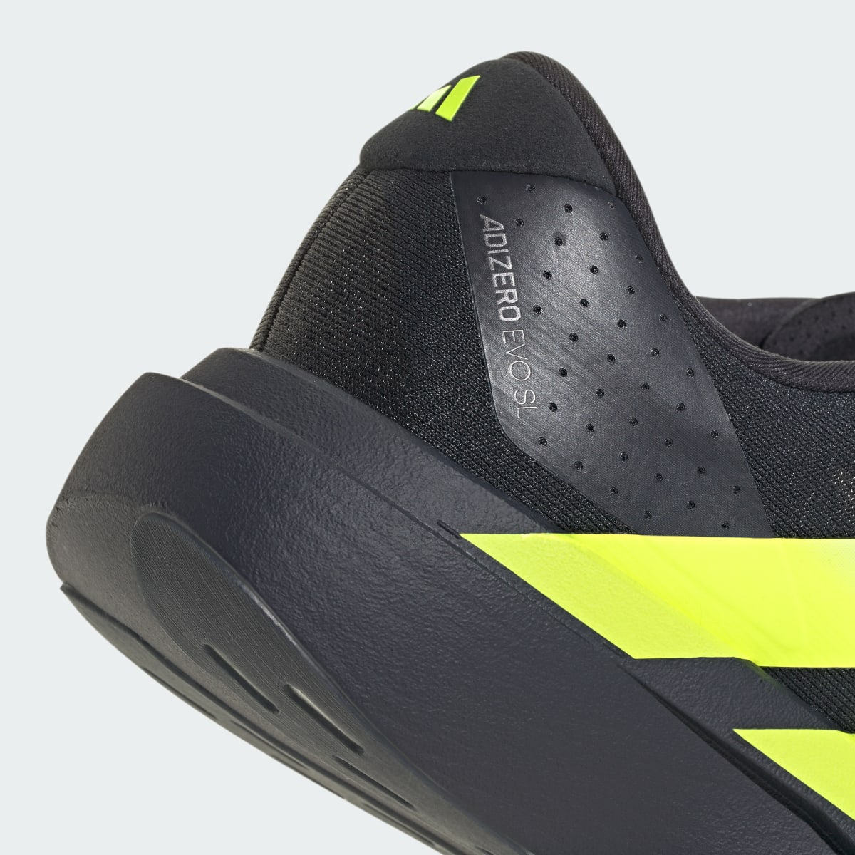 Adidas Men's Adizero EVO SL Shoes - Night Grey / Solar Yellow / Grey One - Image 9