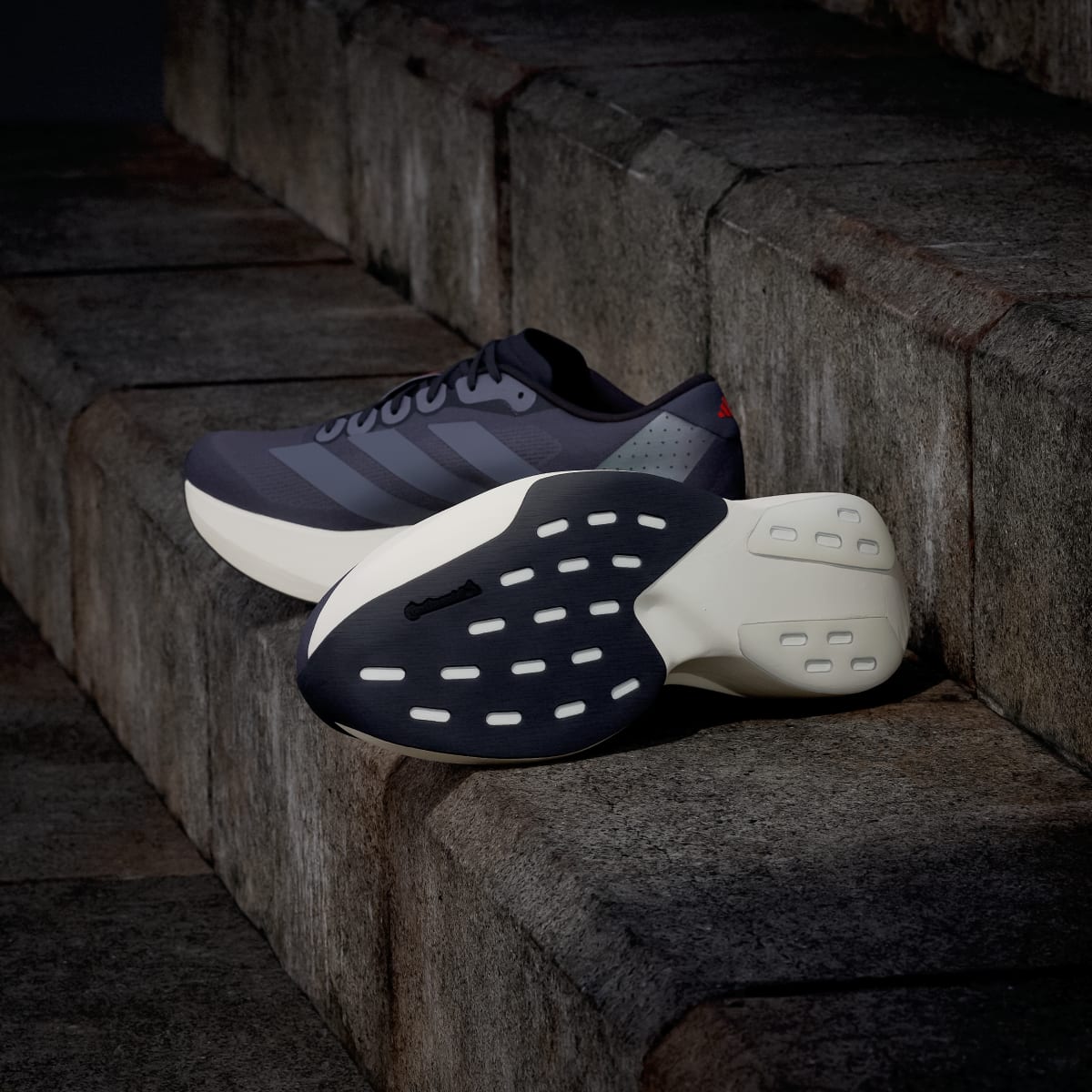 Adidas Men's Adizero EVO SL Shoes - Aurora Onix / Onix / Collegiate Orange - Image 4