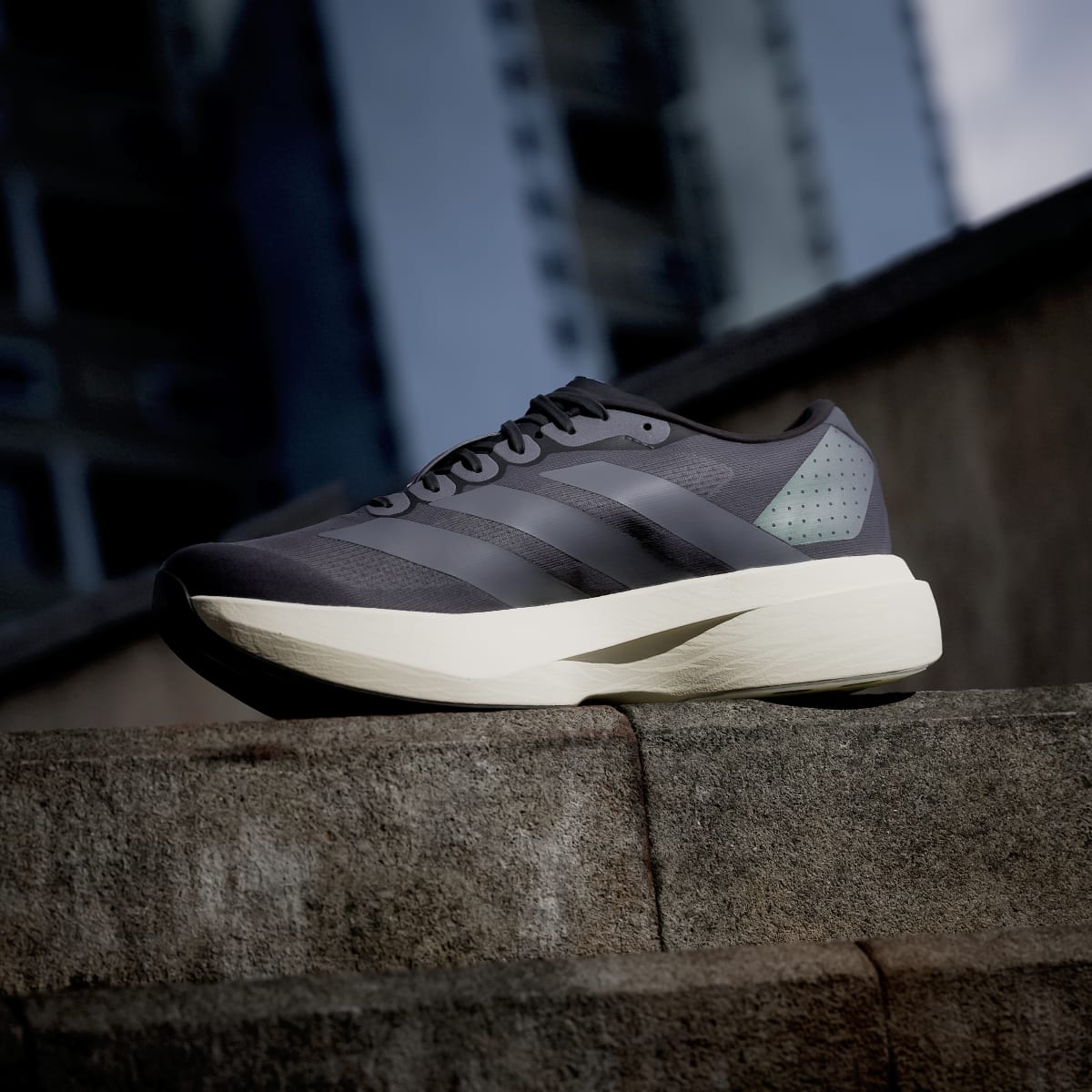 Adidas Men's Adizero EVO SL Shoes - Aurora Onix / Onix / Collegiate Orange - Image 7