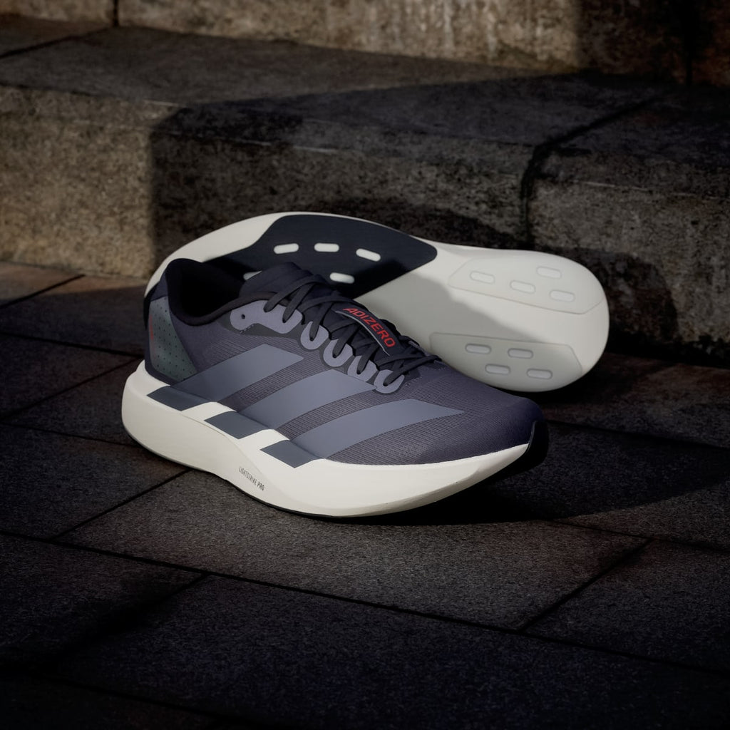 Adidas Men's Adizero EVO SL Shoes - Aurora Onix / Onix / Collegiate Orange - Image 8