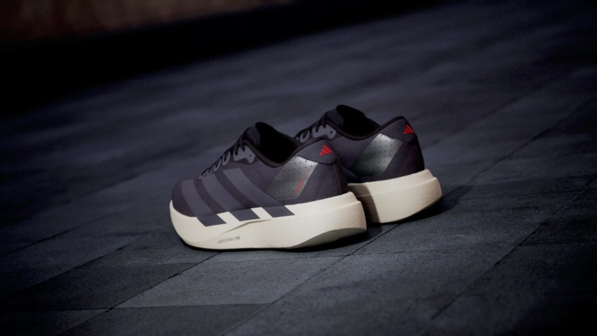 Adidas Men's Adizero EVO SL Shoes - Aurora Onix / Onix / Collegiate Orange - Image 2