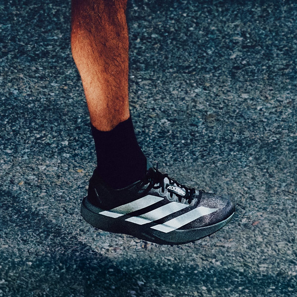 Adidas Men's Adizero EVO SL Shoes - Grey Strata / Silver Metallic / Light Granite - Image 13