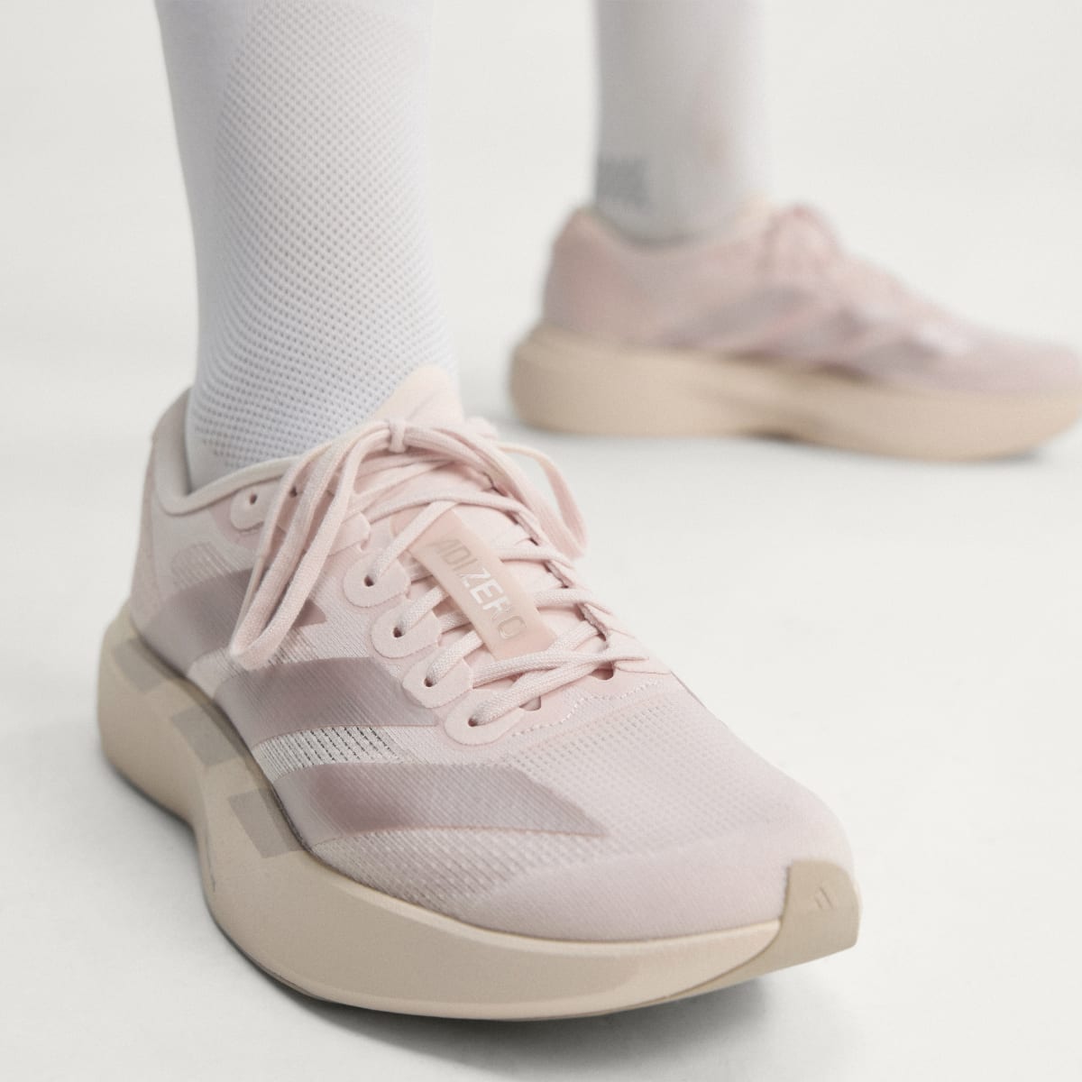 Adidas Women's Adizero EVO SL Shoes - Wonder Quartz / Grey / Wonder Taupe - Image 5