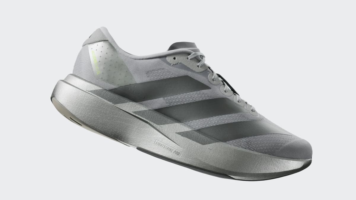 Adidas Men's Adizero EVO SL Shoes - Silver Metallic / Iron Metallic / Halo Silver - Image 2