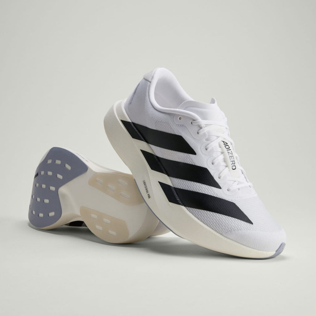 Adidas Men's Adizero EVO SL Shoes - Cloud White / Core Black / Cloud White - Image 1