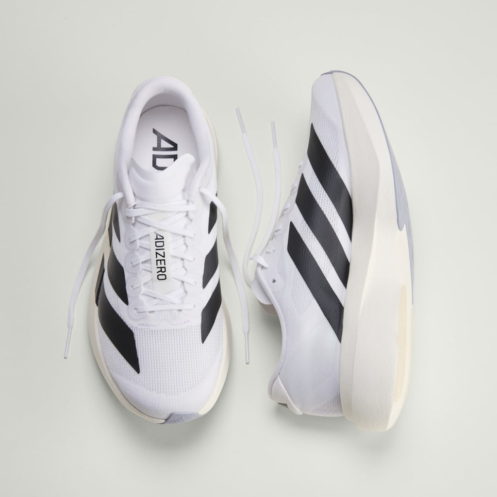 Adidas Men's Adizero EVO SL Shoes - Cloud White / Core Black / Cloud White - Image 5