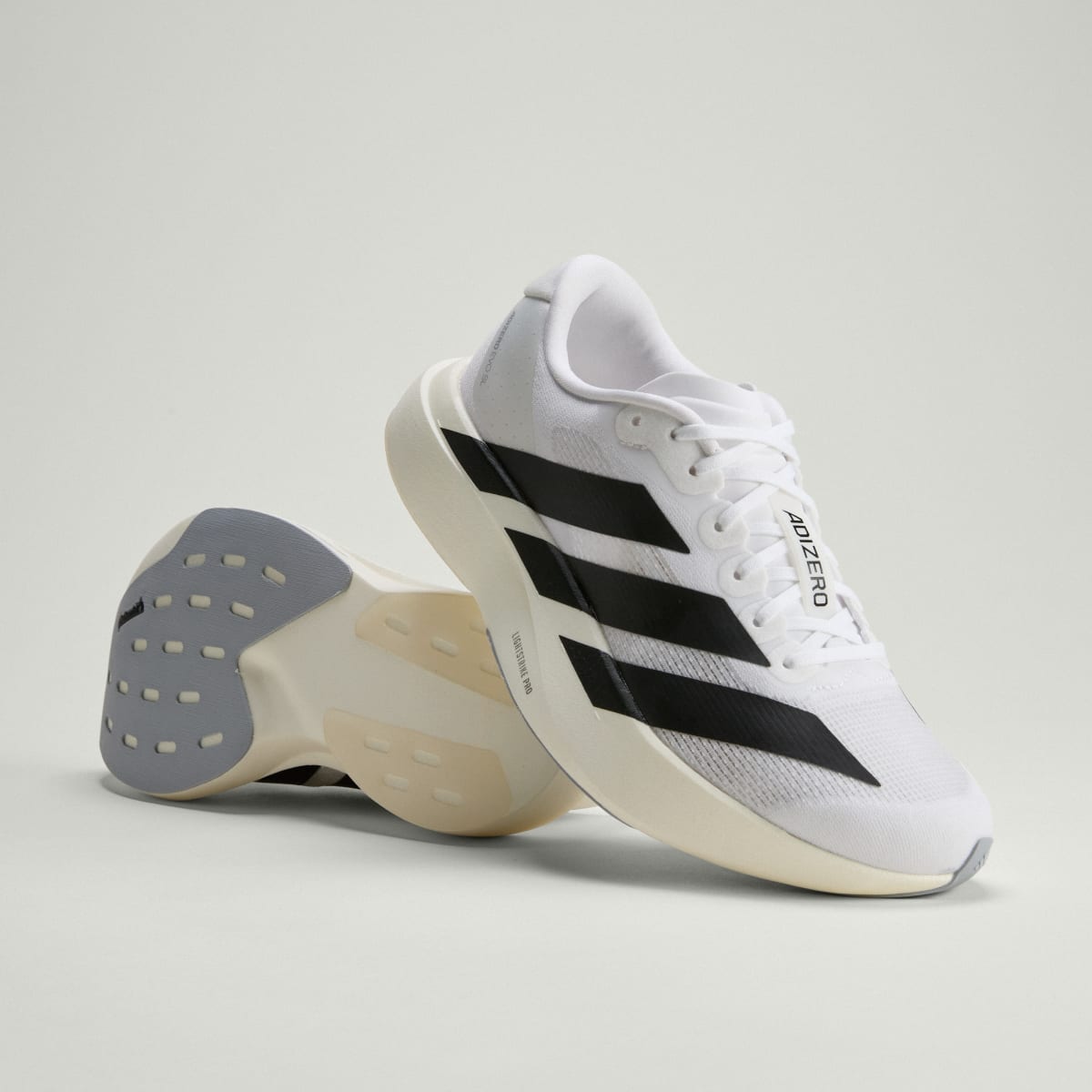 Adidas Women's Adizero EVO SL Shoes - Cloud White / Core Black / Cloud White - Image 1