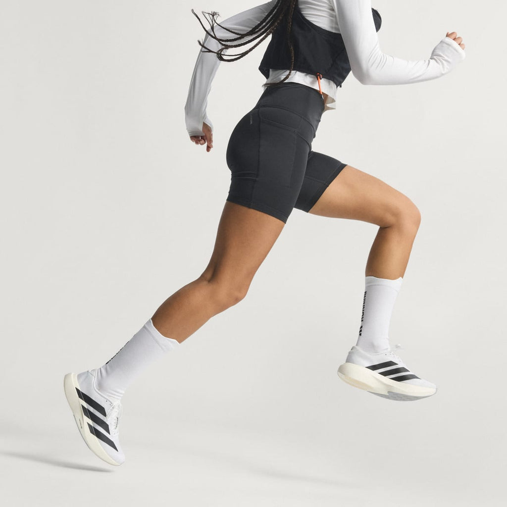 Adidas Women's Adizero EVO SL Shoes - Cloud White / Core Black / Cloud White - Image 3
