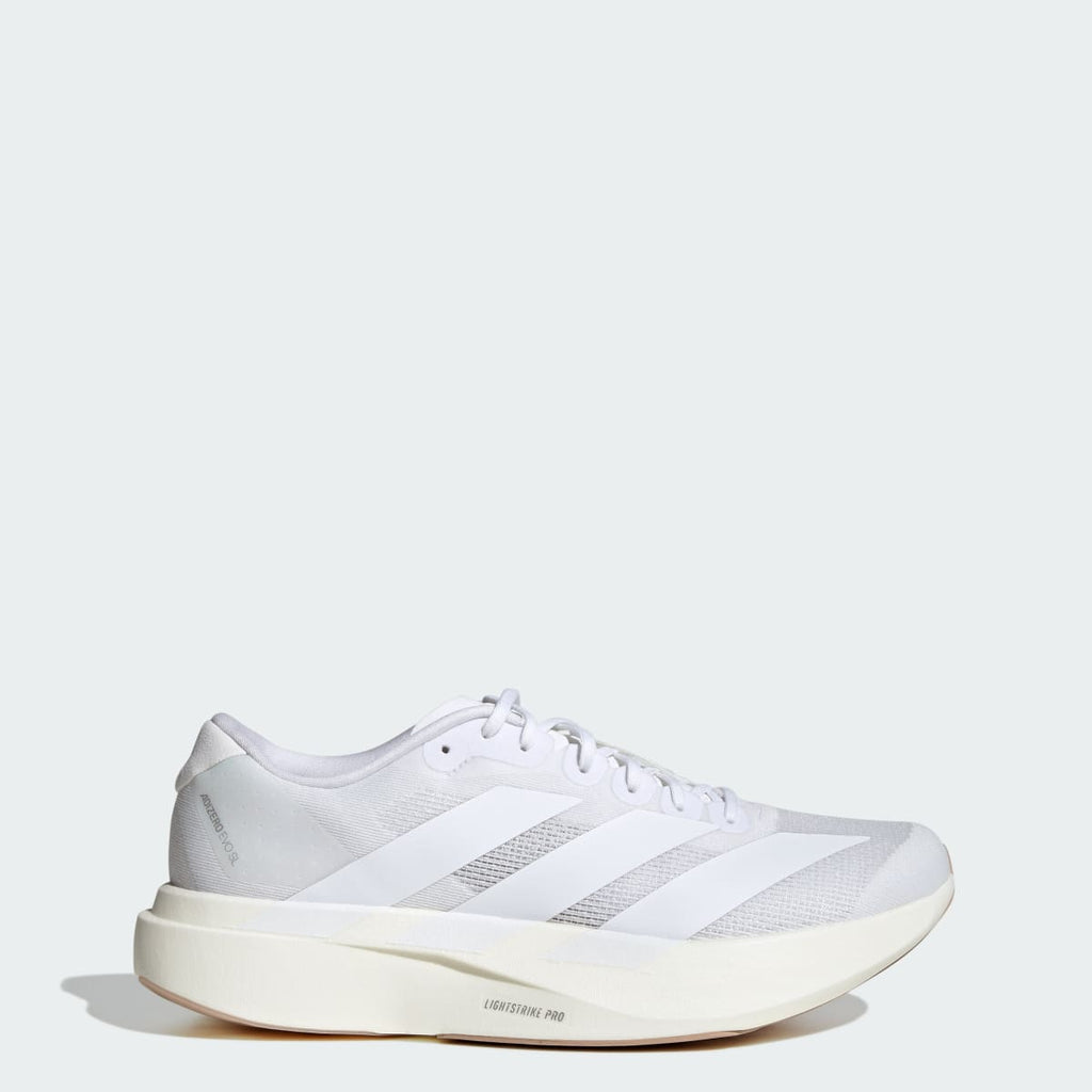 Adidas Men's Adizero EVO SL Shoes - Cloud White / Cloud White / Warm Sandstone - Image 1