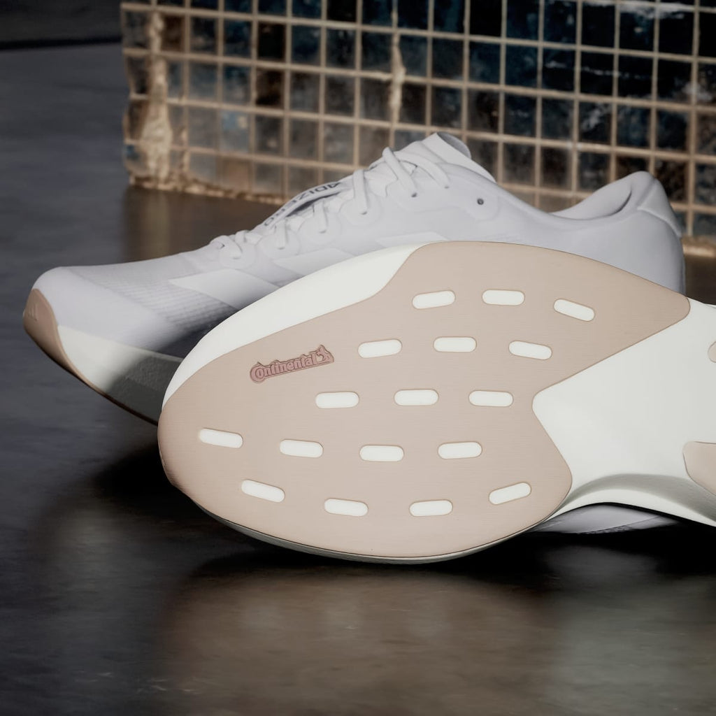 Adidas Men's Adizero EVO SL Shoes - Cloud White / Cloud White / Warm Sandstone - Image 11