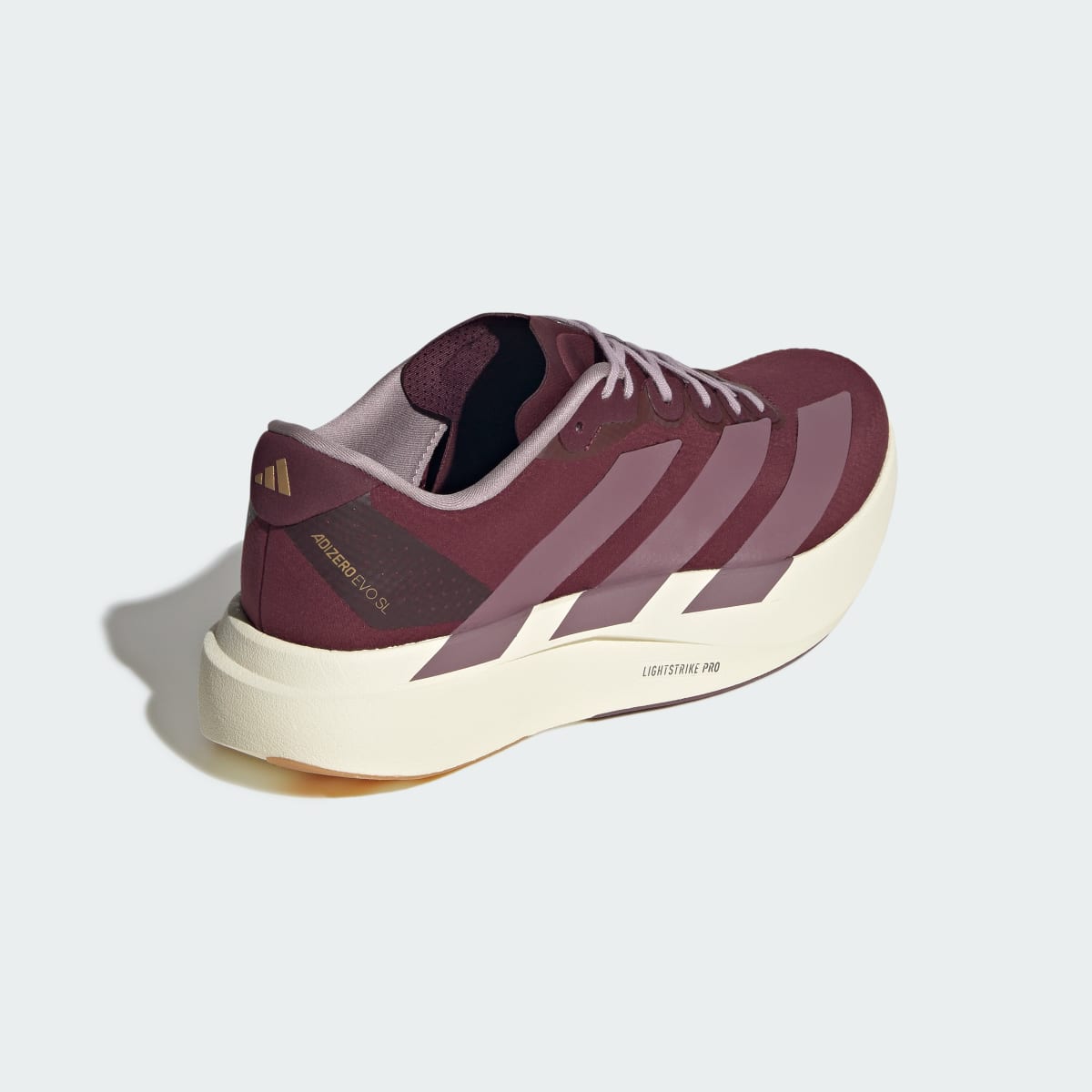 Adidas Men's Adizero EVO SL Woven Running Shoes - Brown / Shadow Fig / Preloved Fig - Image 5