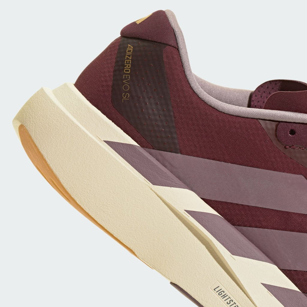 Adidas Men's Adizero EVO SL Woven Running Shoes - Brown / Shadow Fig / Preloved Fig - Image 8