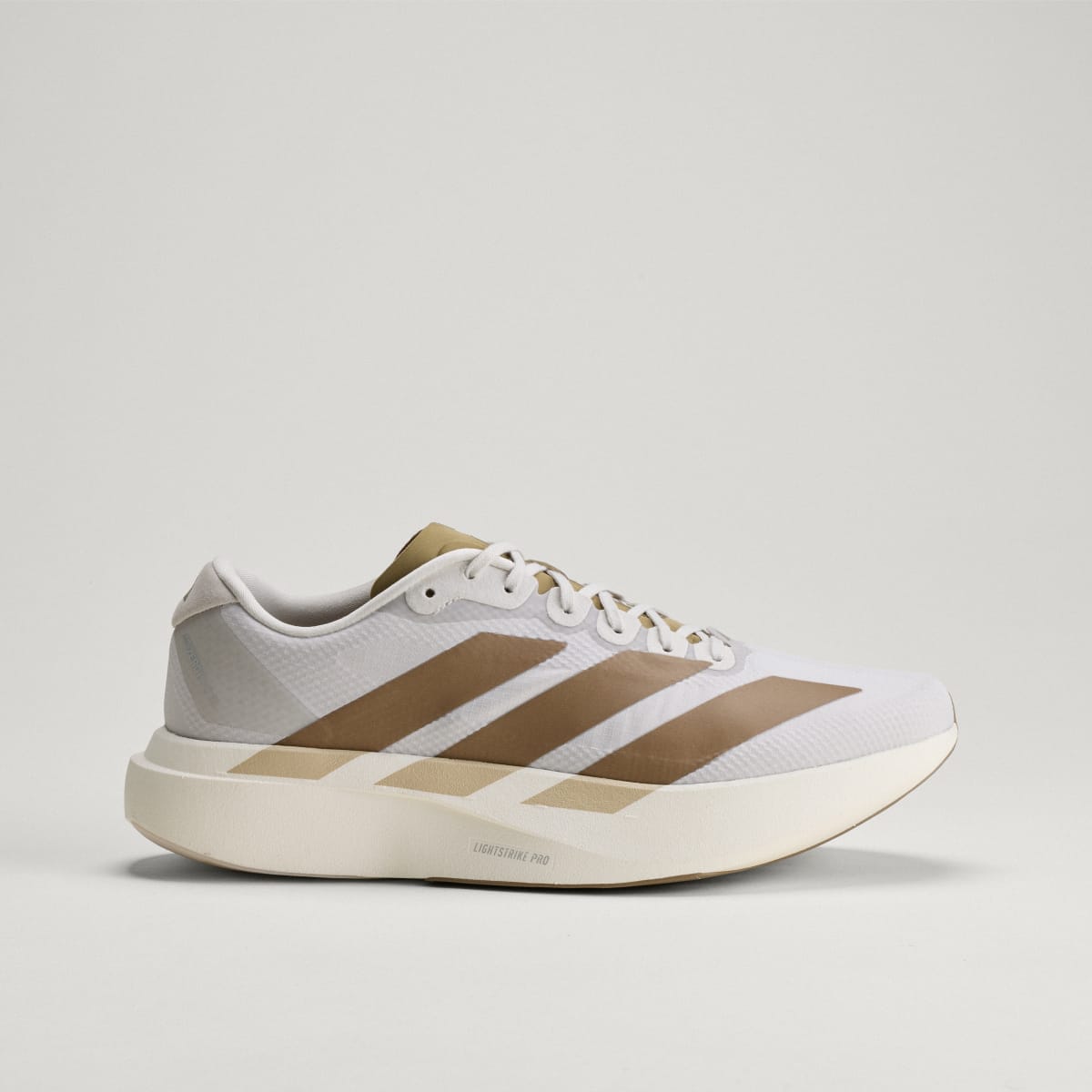 Adidas Men's Adizero EVO SL Woven Running Shoes - Grey One / Grey One / Khaki Six - Image 3