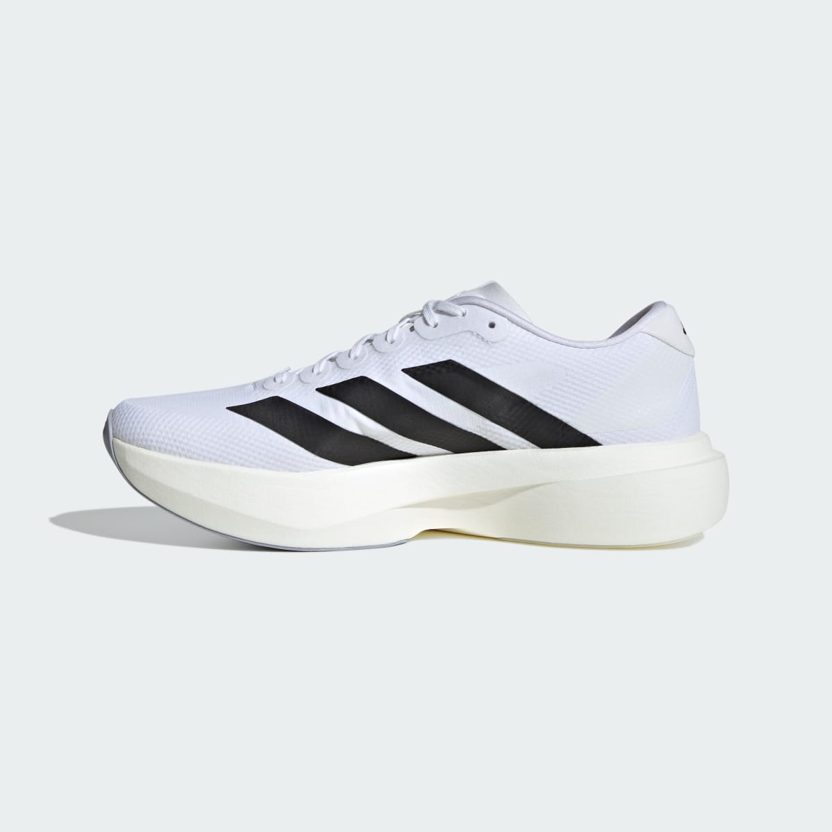 Adidas Men's Adizero EVO SL Woven Running Shoes - Cloud White / Core Black / Dash Grey - Image 6