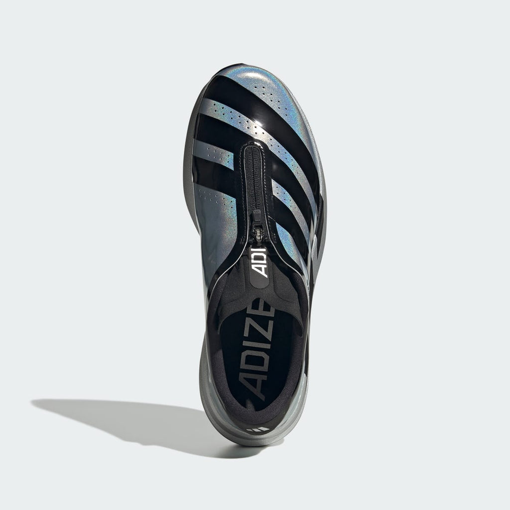 Adidas Men's Adizero EVO SL ZIP Shoes - Silver Metallic / Core Black / Halo Silver - Image 2